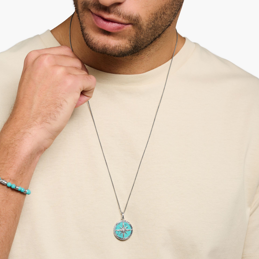 Thomas Sabo Turquoise Compass Pendant – Inglis Jewellers