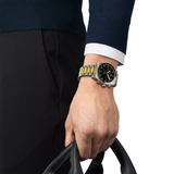Tissot PR516 Two-Tone Stainless-steel Watch with Black Dial