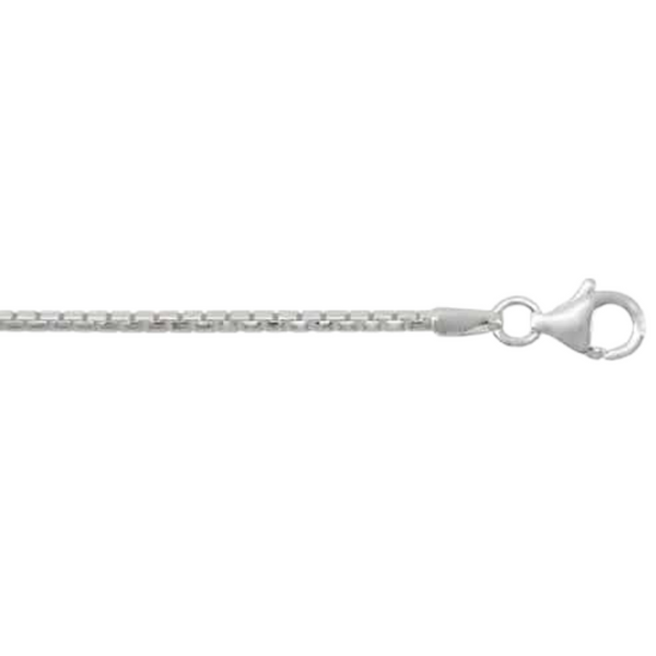 Sterling Silver 20" Diamond Cut Box Chain