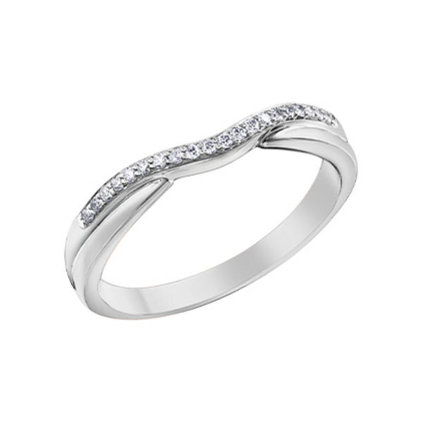 10K White Gold .10ctw Diamond Universal Band