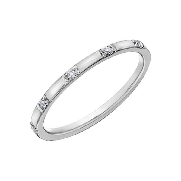 10K White Gold .06ctw Diamond Chi Chi Band