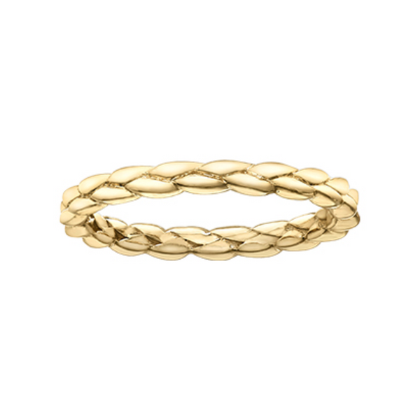 10K Yellow Gold Braided Chi Chi Ring
