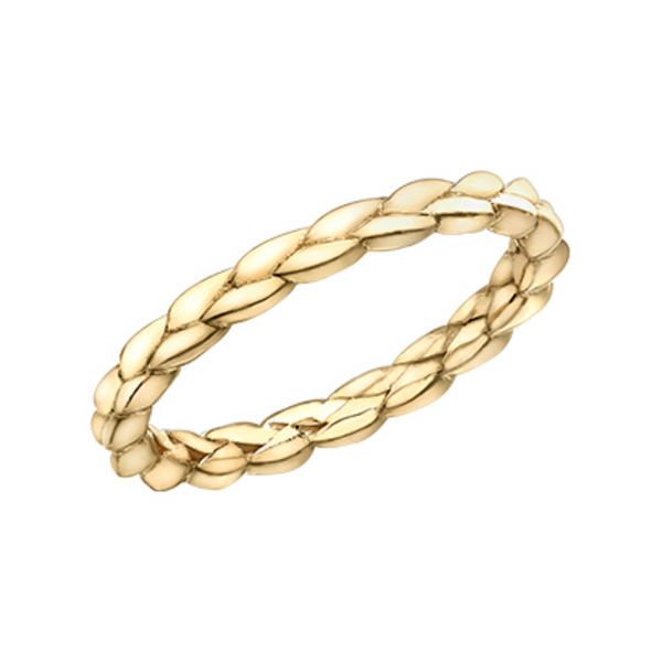 10K Yellow Gold Braided Chi Chi Ring