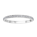 10K White Gold .15ctw Diamond Band