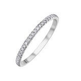 10K White Gold .15ctw Diamond Band