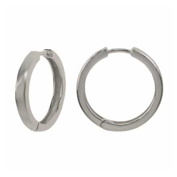 Sterling Silver 2.5x20mm Hoops