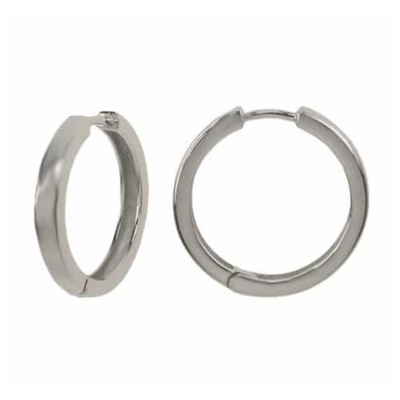 Sterling Silver 2.5x20mm Hoops