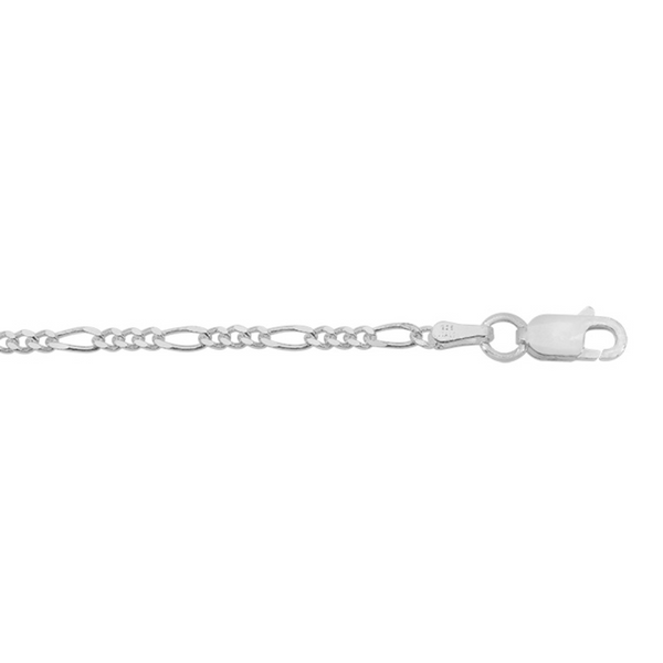 Sterling Silver 22" Figaro Chain