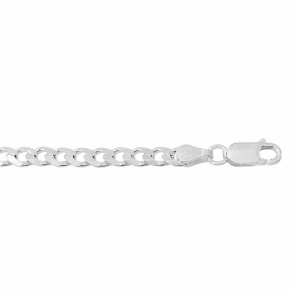 Sterling Silver Curb Link Anklet