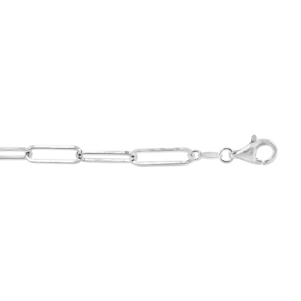 Sterling Silver 7.5" Paperclip Link Bracelet
