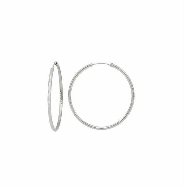 Sterling Silver 25mm Sleeper Hoops