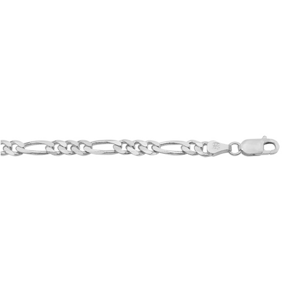 Sterling Silver 7.5" Figaro Bracelet
