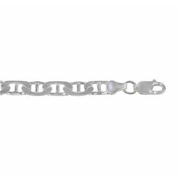 Sterling silver 7.5", 3mm Marine Chain Bracelet