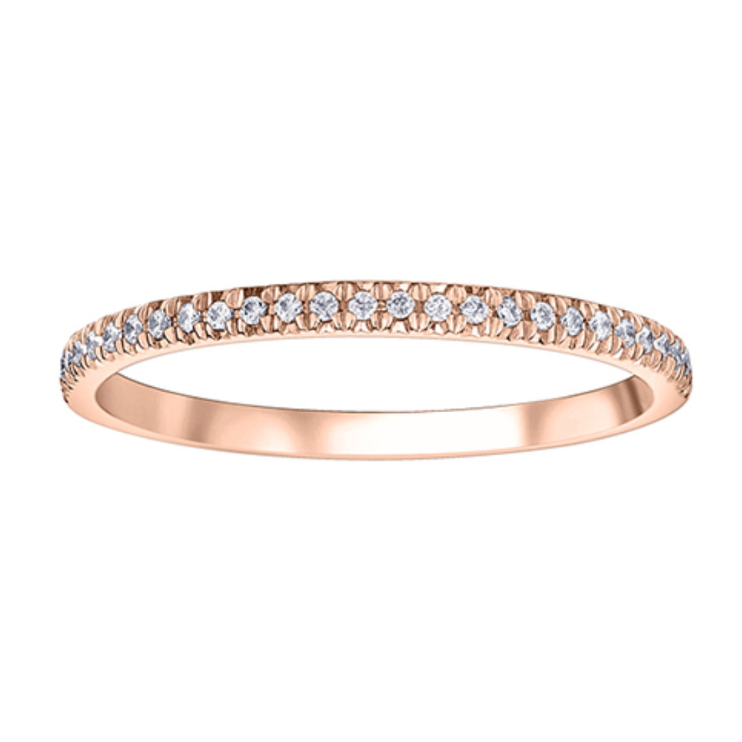 10K Rose Gold .10ctw Chi Chi Classic Diamond Ring