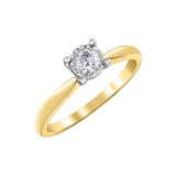 10K Yellow Gold .25ct Round Brilliant Illuminaire Solitaire