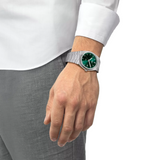 Tissot PRX Grey Stainless-steel Watch with Green Dial
