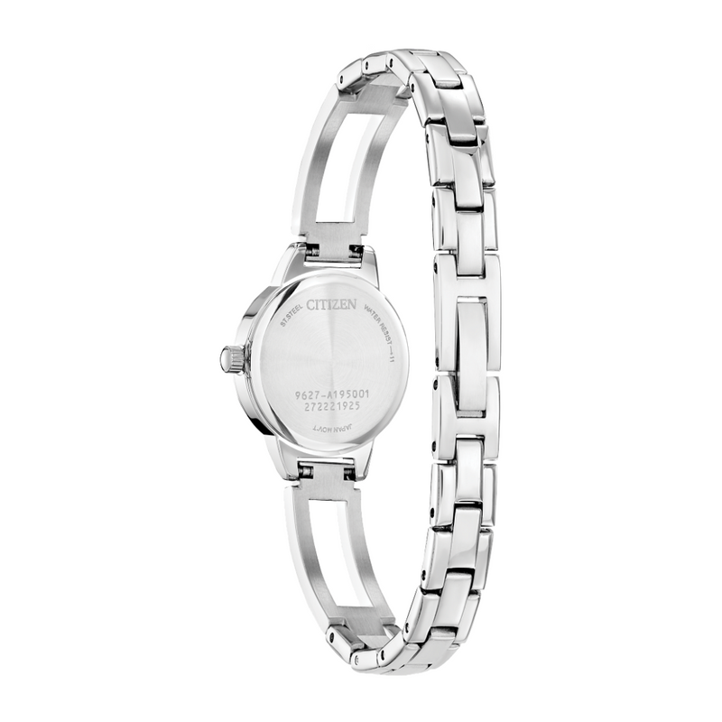 Citizen Ladies Quartz Bangle Stainless steel Watch with White Dial