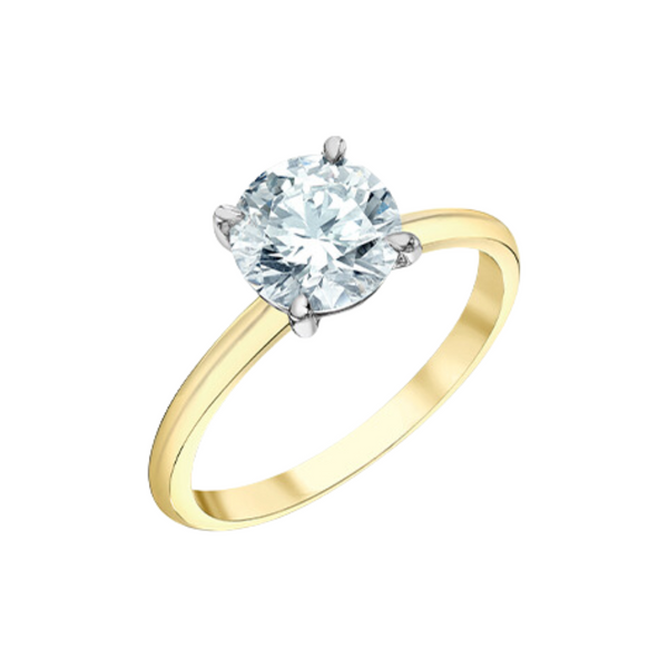 14K Yellow Gold 1.00ct Round Brilliant Diamond Solitaire