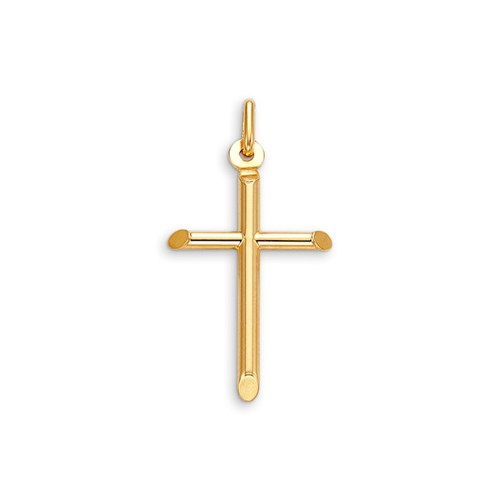 10K Yellow Gold Small Plain Cross Pendant