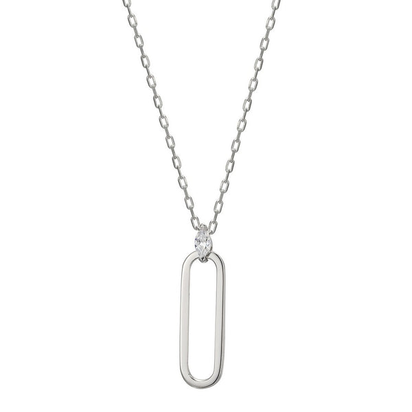 Elle "Parallel" Oblong Necklace