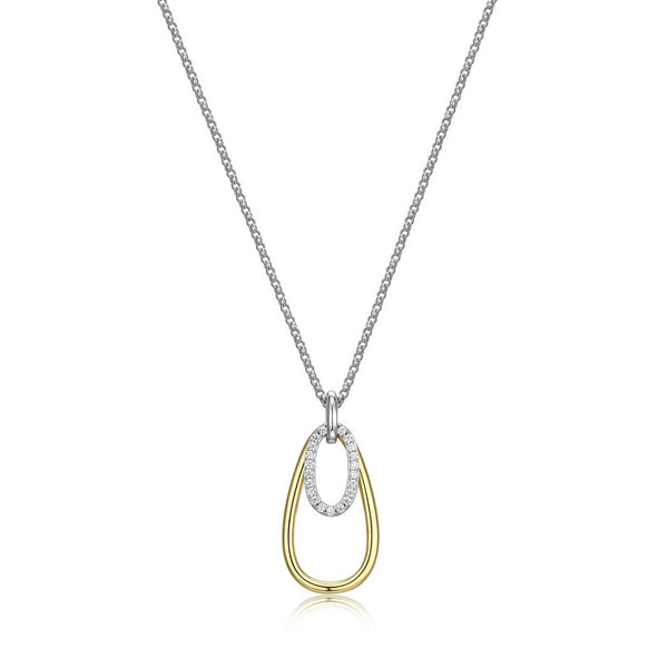 Elle "Circadia" Gold Plated Necklace with Cubic Zirconia
