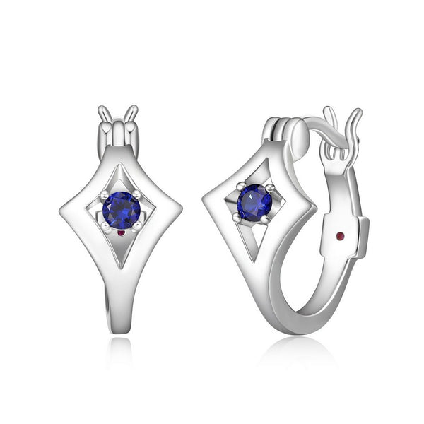 Elle "Stellar" Sapphire Hoop Earrings