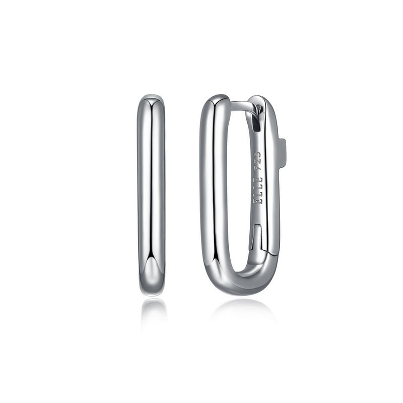 Elle "Simpatico" Rectangle Huggie Earrings