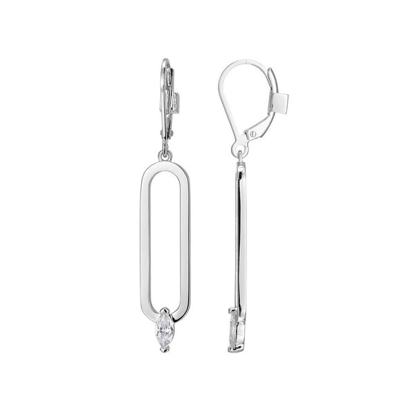 Elle "Parallel" Oblong Dangle Earrings