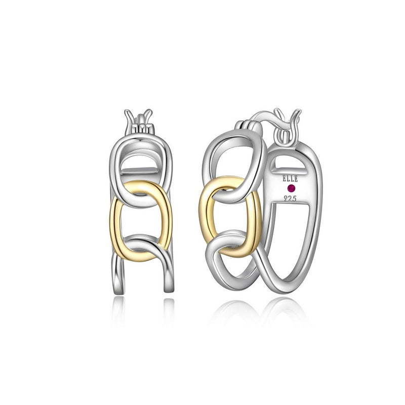 Elle "Parallel" Hoop Earrings