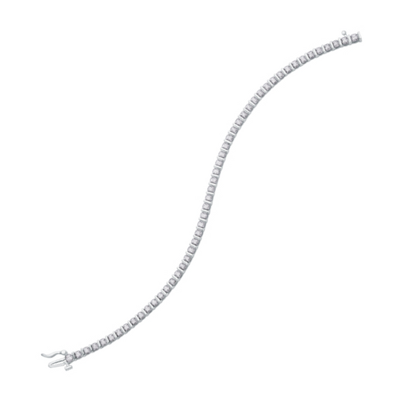 10K White Gold 1.00ctw Tennis Bracelet