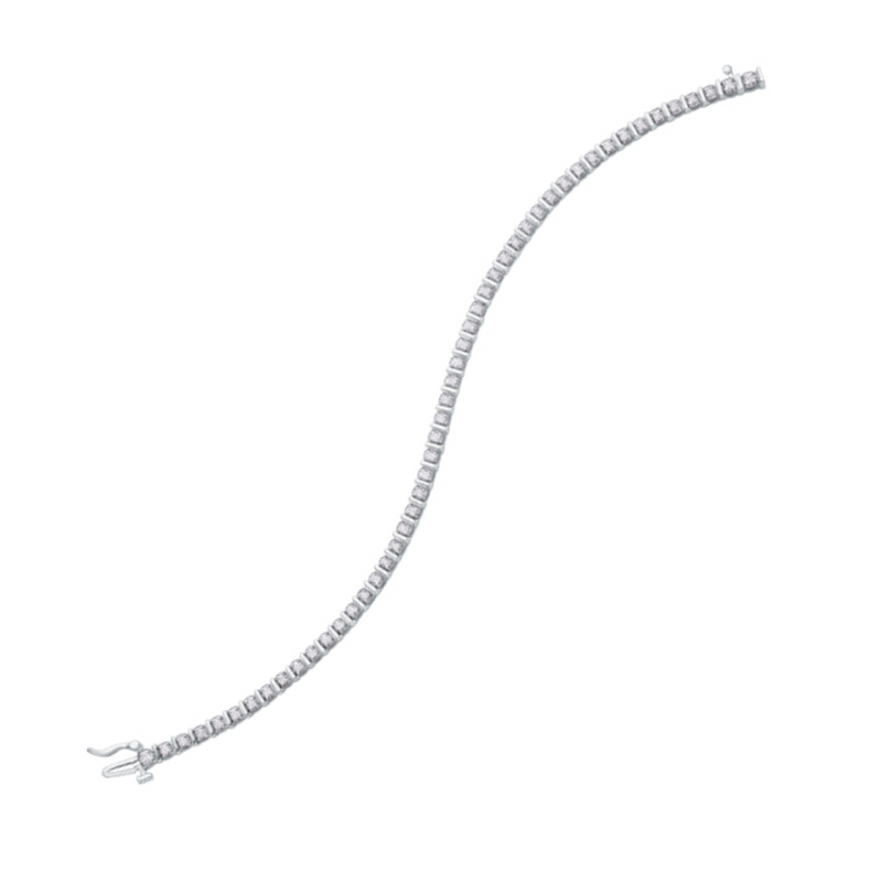 10K White Gold 1.00ctw Tennis Bracelet