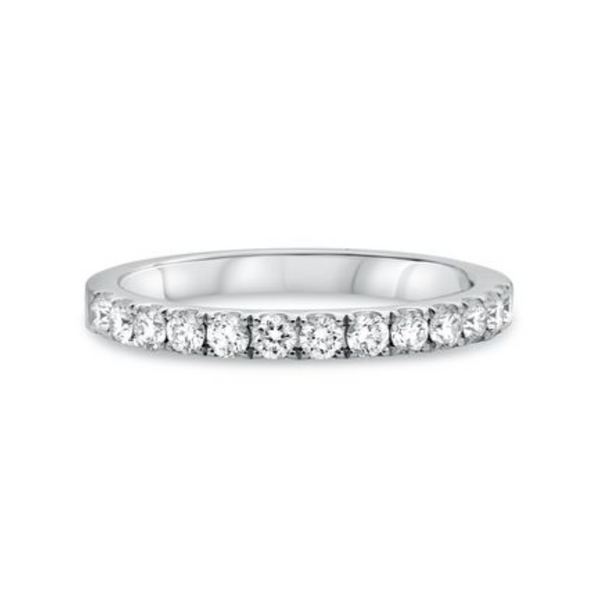 14K White Gold .42ctw Diamond Band