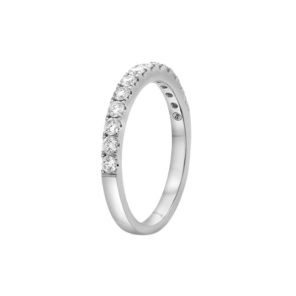 14K White Gold .42ctw Diamond Band