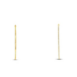 14K Yellow Gold 2.00ctw Diamond in out 2" Hoops