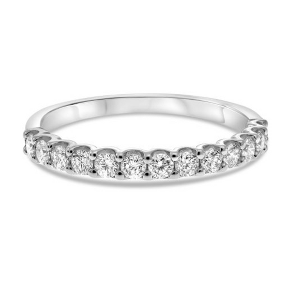 14K White Gold .50ctw Diamond Band