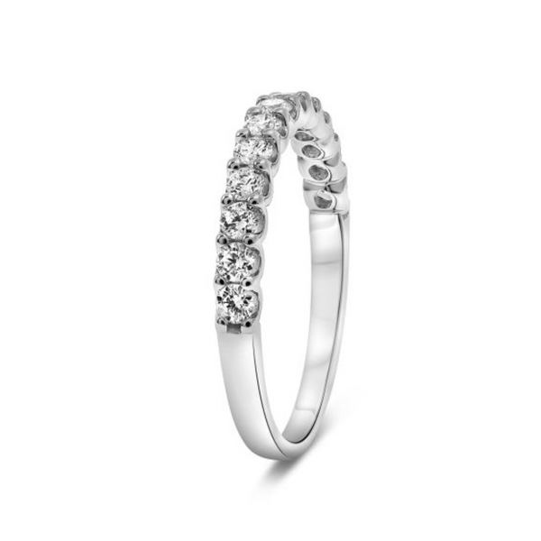 14K White Gold .50ctw Diamond Band