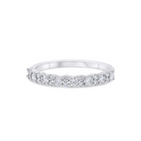 14K White Gold .50ctw Round Brilliant Diamond Band