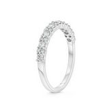 14K White Gold .50ctw Round Brilliant Diamond Band