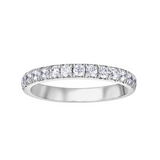 14K White Gold .25ctw Pave Diamond Band