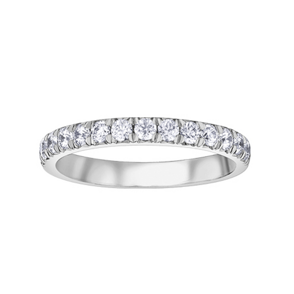 14K White Gold .25ctw Pave Diamond Band