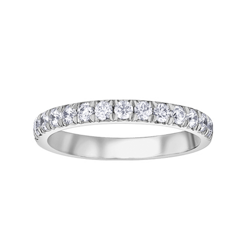 14K White Gold .25ctw Pave Diamond Band