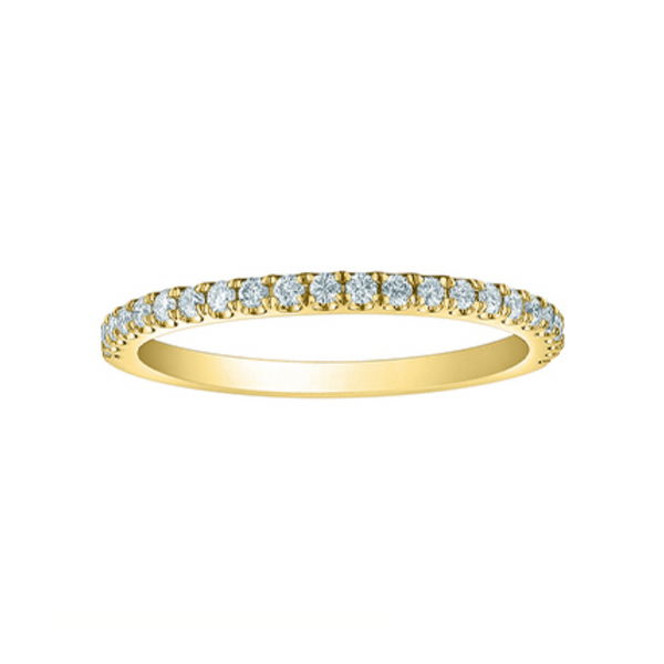 14K Yellow Gold .23ctw Lab Grown Diamond Band