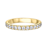 14K Yellow Gold .25ctw Pave Diamond Band
