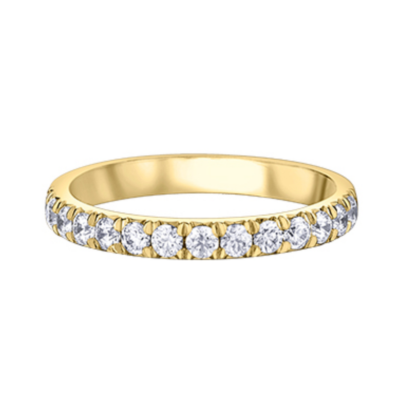 14K Yellow Gold .25ctw Pave Diamond Band