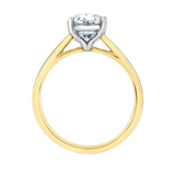 14K Yellow Gold 2.03ct Oval Lab Grown Diamond Solitaire Ring