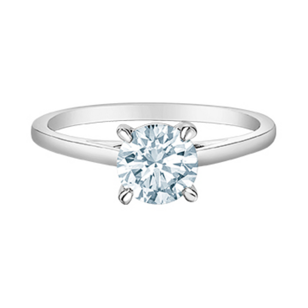 14K White Gold 2.03ct Round Brilliant Lab Grown Diamond Solitaire