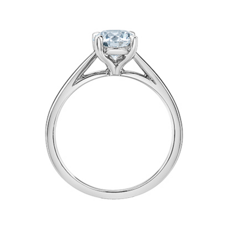 14K White Gold 2.03ct Round Brilliant Lab Grown Diamond Solitaire