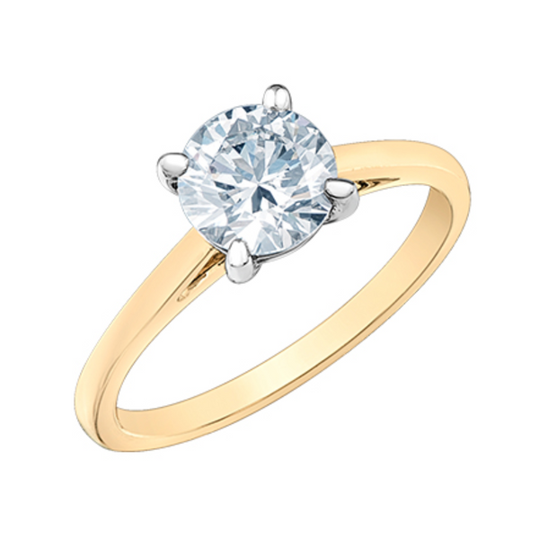 14K Yellow Gold 1.55ct Lab Grown Diamond Solitaire