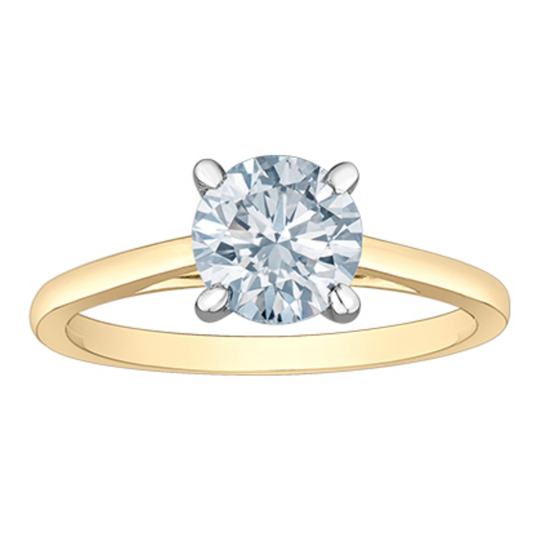 14K Yellow Gold 1.55ct Lab Grown Diamond Solitaire