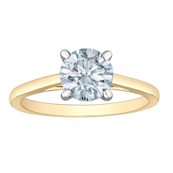 14K Yellow Gold 1.51ct Round Brilliant Lab Grown Diamond Solitaire